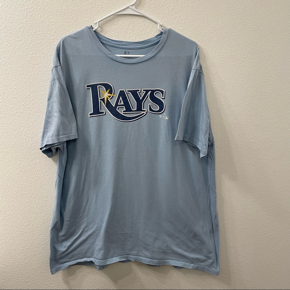 Fanatics devil rays baseball shirt blue xl - Picture 1 of 4